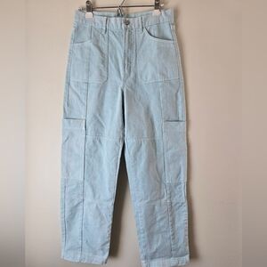 Sky blue,  wide leg, cargo, pants, jeans, bdg, urban outfitters, 29, 90s, baggy